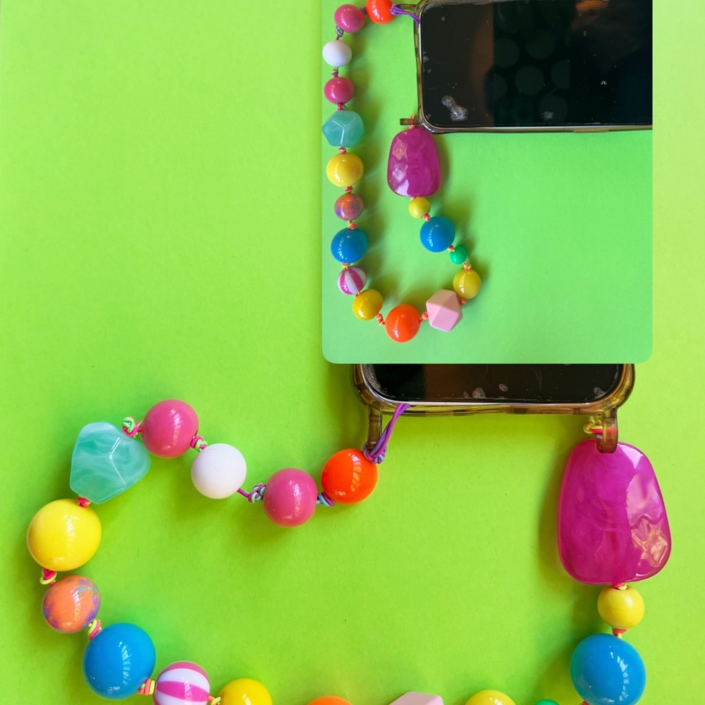 Colorful Beaded Phone Strap